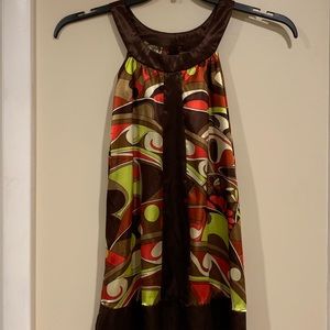 Girls 70s style hippy dress  size small